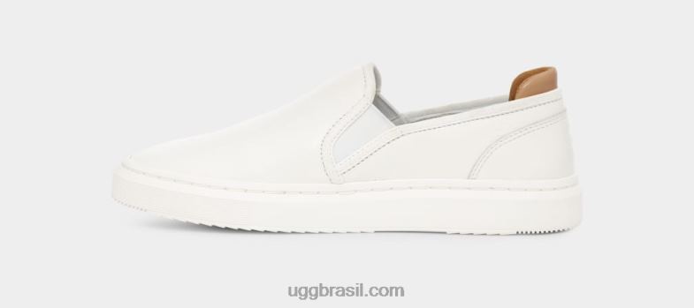 Branco brilhante 4VTTD569 UGG mulheres deslizamento alameda