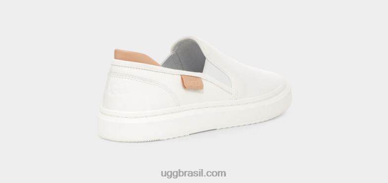 Branco brilhante 4VTTD569 UGG mulheres deslizamento alameda