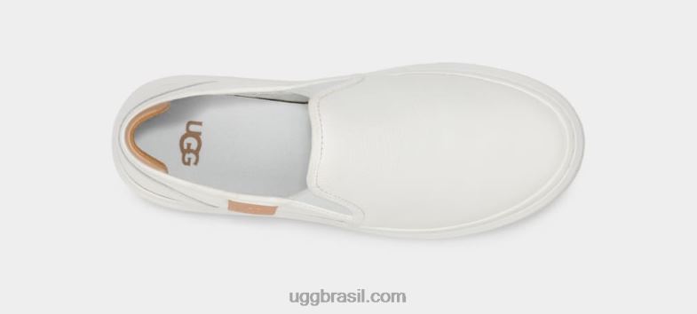 Branco brilhante 4VTTD569 UGG mulheres deslizamento alameda