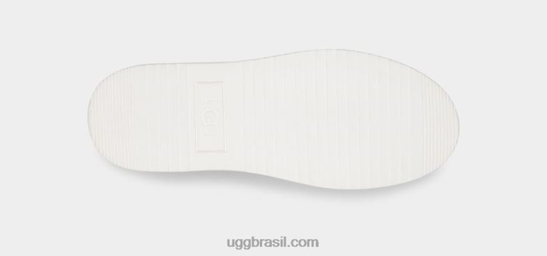 Branco brilhante 4VTTD569 UGG mulheres deslizamento alameda