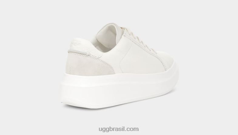 Branco brilhante 4VTTD747 UGG mulheres laço de fuga