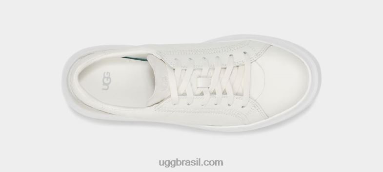 Branco brilhante 4VTTD747 UGG mulheres laço de fuga