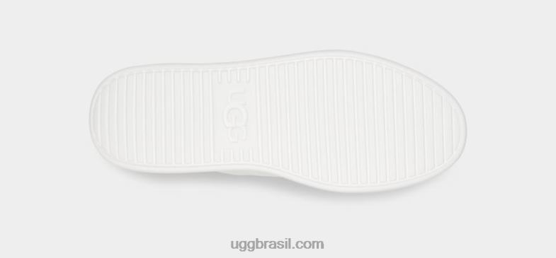 Branco brilhante 4VTTD747 UGG mulheres laço de fuga
