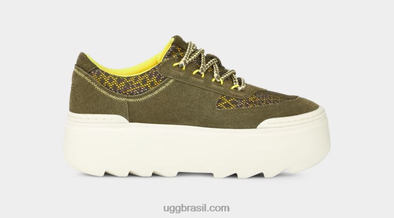 azeitona queimada 4VTTD531 UGG mulheres trança de renda mega marin