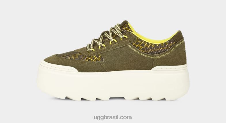 azeitona queimada 4VTTD531 UGG mulheres trança de renda mega marin