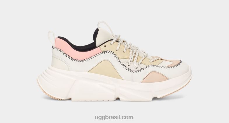 branco multi 4VTTD856 UGG mulheres couro de renda calle