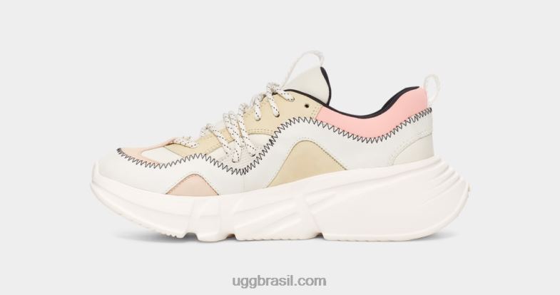 branco multi 4VTTD856 UGG mulheres couro de renda calle