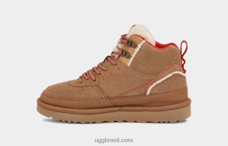 camurça castanha/vermelha ardente 4VTTD13 UGG mulheres Highland Hi Heritage camurça