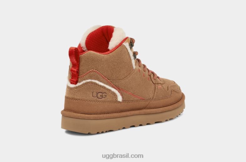 camurça castanha/vermelha ardente 4VTTD13 UGG mulheres Highland Hi Heritage camurça