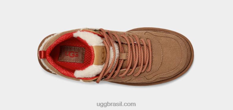 camurça castanha/vermelha ardente 4VTTD13 UGG mulheres Highland Hi Heritage camurça