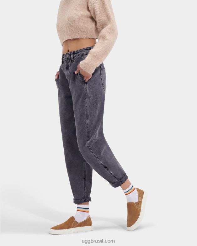 castanha 4VTTD24 UGG mulheres alameda deslizamento em camurça