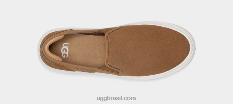 castanha 4VTTD24 UGG mulheres alameda deslizamento em camurça