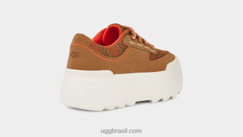 castanha 4VTTD529 UGG mulheres trança de renda mega marin