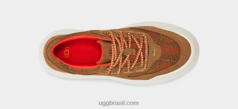 castanha 4VTTD529 UGG mulheres trança de renda mega marin