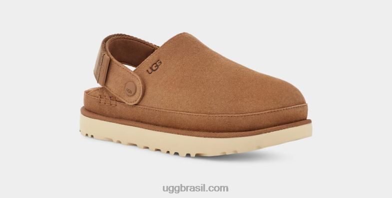 castanha 4VTTD599 UGG mulheres tamanco estrela dourada