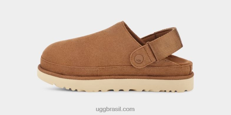 castanha 4VTTD599 UGG mulheres tamanco estrela dourada