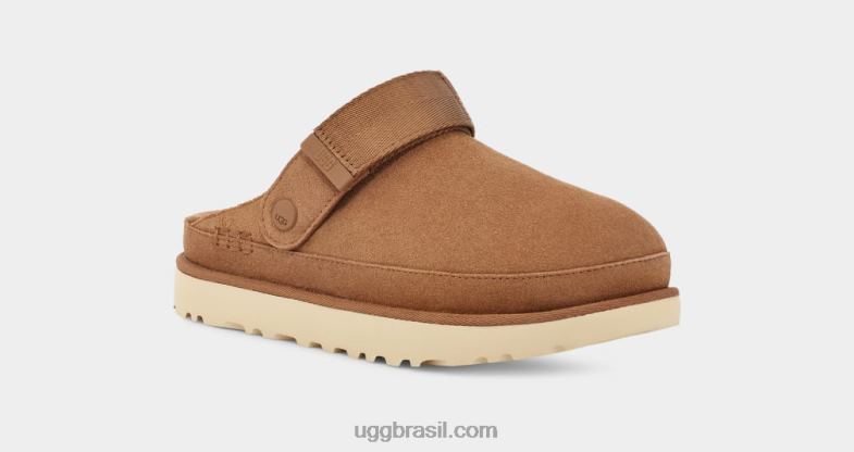 castanha 4VTTD599 UGG mulheres tamanco estrela dourada