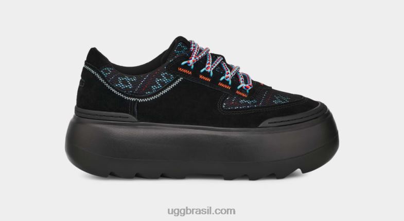 preto 4VTTD530 UGG mulheres trança de renda mega marin