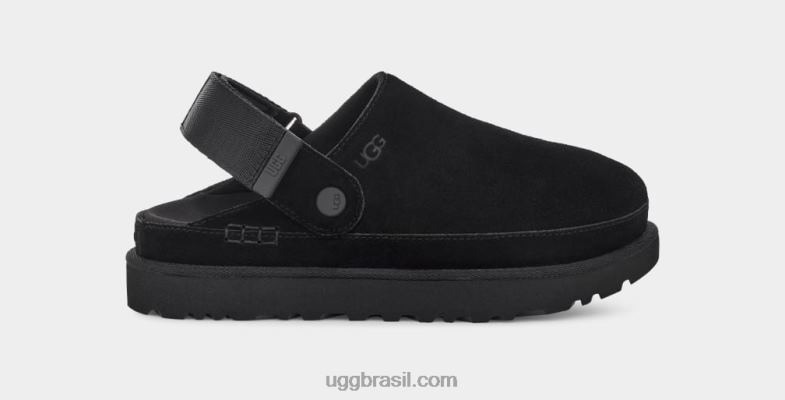 preto 4VTTD600 UGG mulheres tamanco estrela dourada