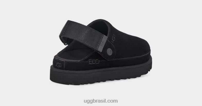 preto 4VTTD600 UGG mulheres tamanco estrela dourada