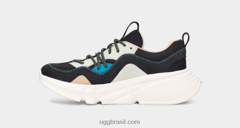 preto multi 4VTTD2151 UGG mulheres couro de renda calle