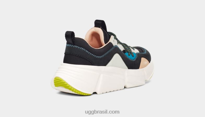 preto multi 4VTTD2151 UGG mulheres couro de renda calle