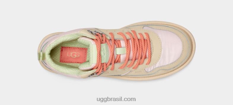 rosa pastel 4VTTD677 UGG mulheres couro highland hi Heritage