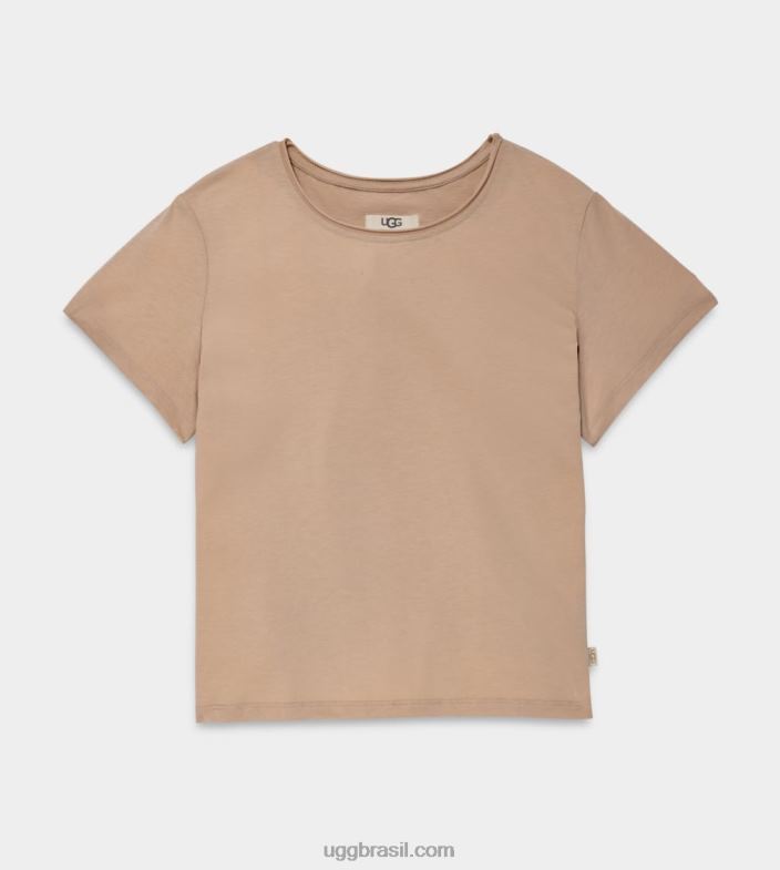 bronzeado leve 4VTTD1239 UGG mulheres camiseta perline