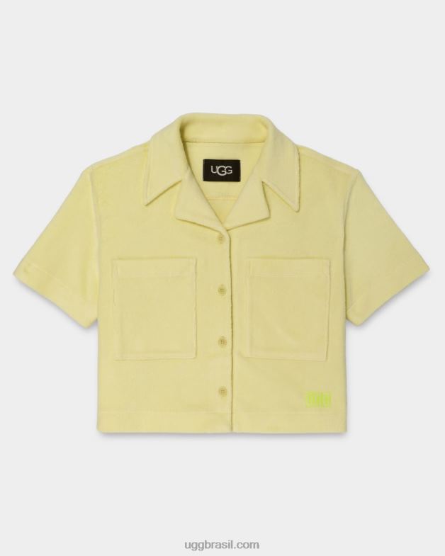 favo de mel 4VTTD910 UGG mulheres saniyah camisa manga curta