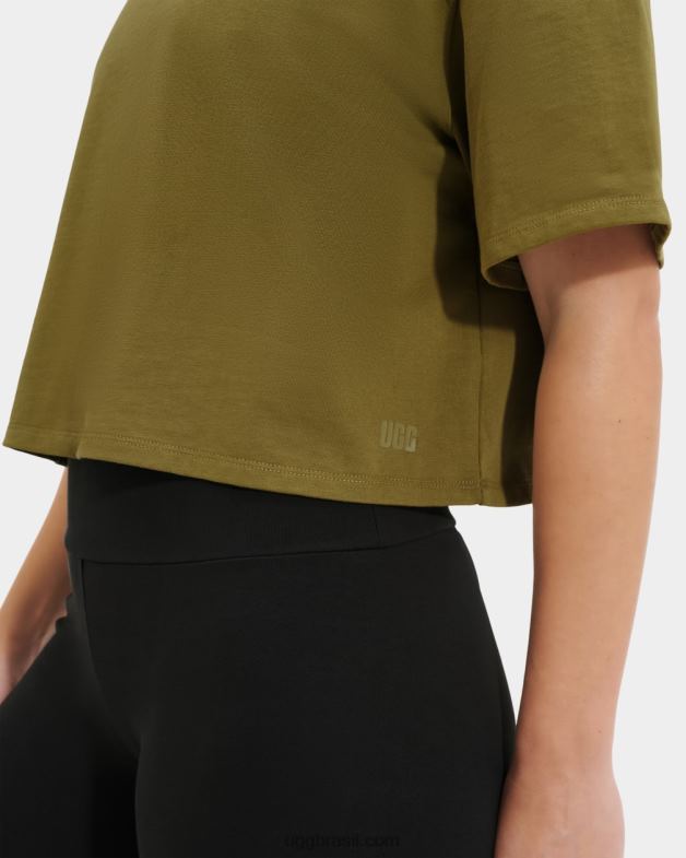 muda 4VTTD2234 UGG mulheres camiseta cortada tana