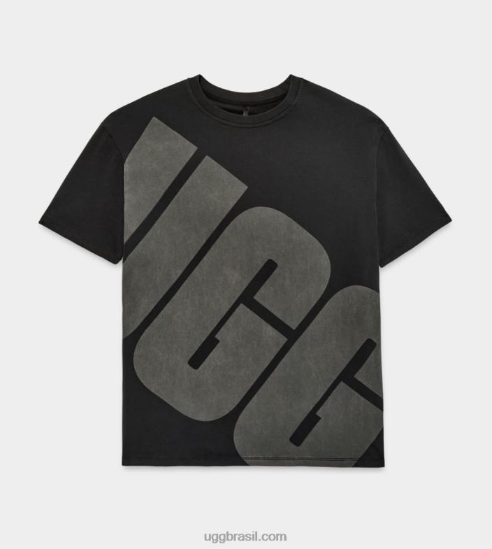 preto/carvão 4VTTD1321 UGG mulheres camiseta logo jacqueline