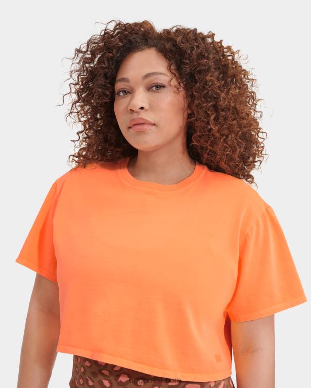 sorvete de laranja 4VTTD2233 UGG mulheres camiseta cortada tana