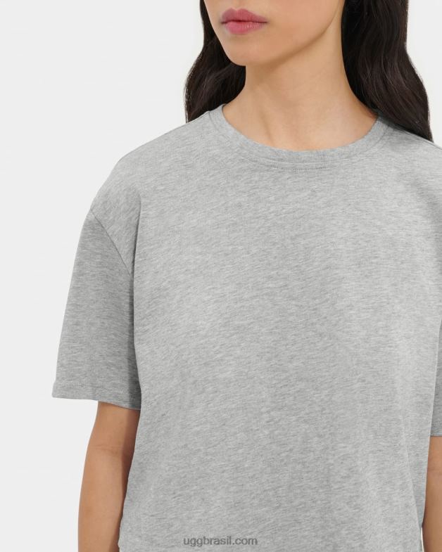 urze cinza 4VTTD1012 UGG mulheres camiseta cortada tana