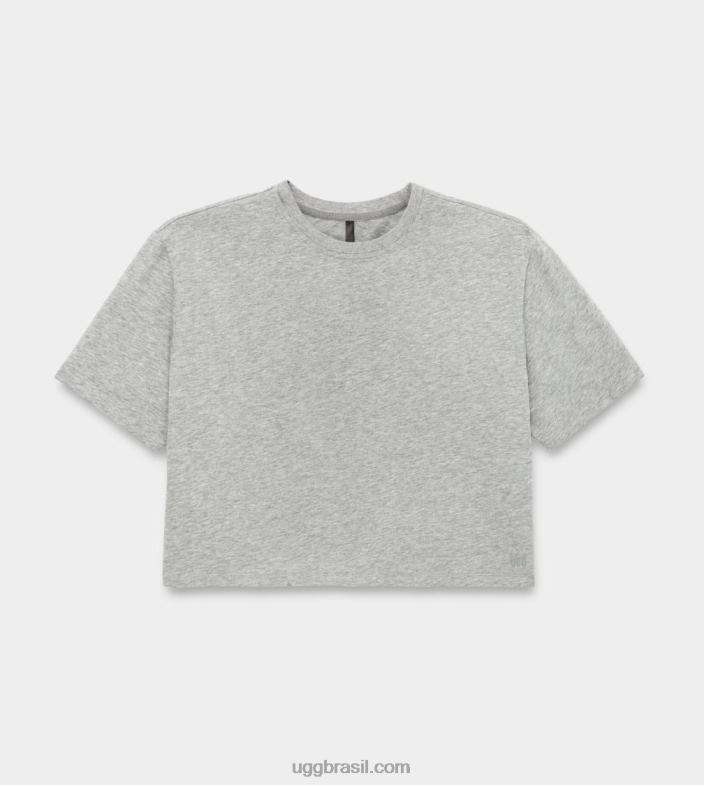 urze cinza 4VTTD1012 UGG mulheres camiseta cortada tana
