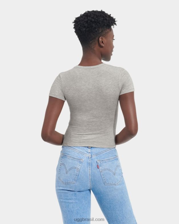 urze cinza 4VTTD916 UGG mulheres camiseta bebê miriam
