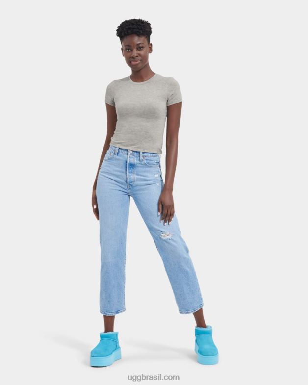 urze cinza 4VTTD916 UGG mulheres camiseta bebê miriam