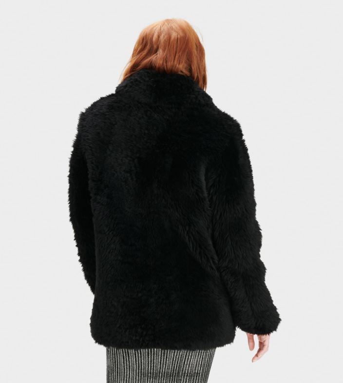 preto 4VTTD1172 UGG mulheres casaco curto lianna