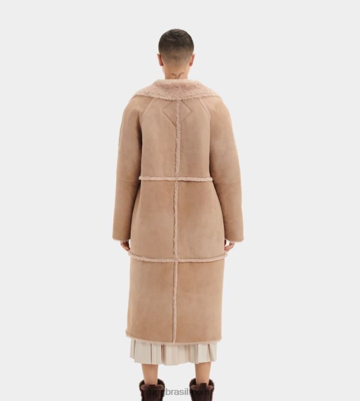 sândalo 4VTTD1169 UGG mulheres casaco de pele de carneiro fayre twinface