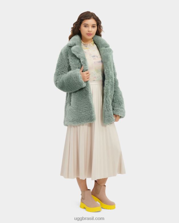 verde chinois 4VTTD157 UGG mulheres casaco curto lianna