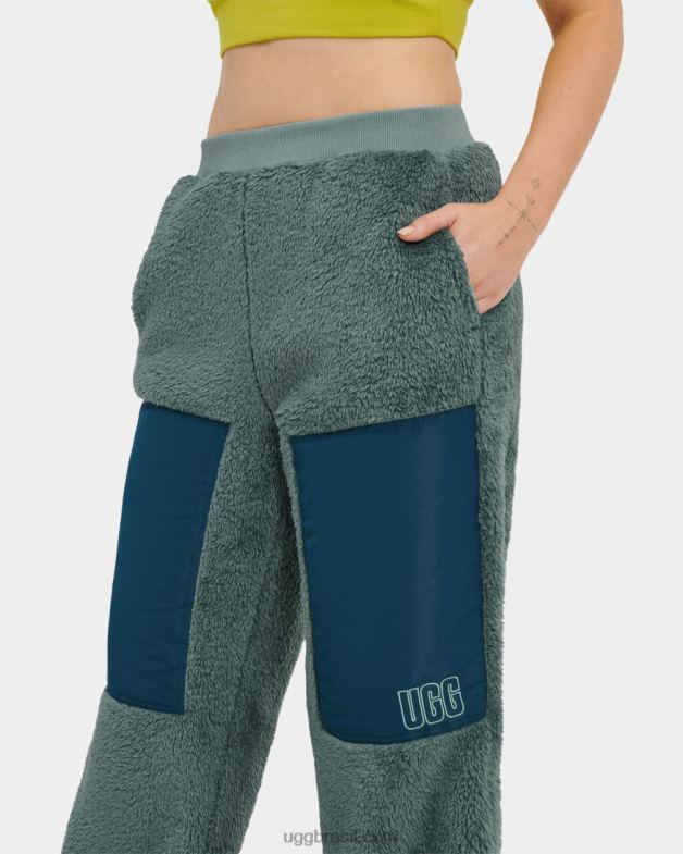 aloe vera/azul meia-noite 4VTTD1107 UGG mulheres orrin sherpa jogger