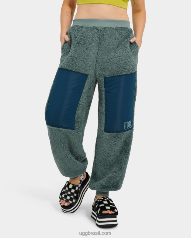 aloe vera/azul meia-noite 4VTTD1107 UGG mulheres orrin sherpa jogger