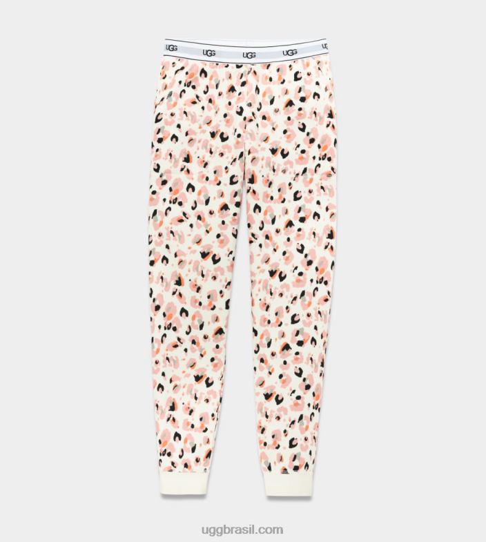 leopardo pintado de creme 4VTTD164 UGG mulheres cathy joggers