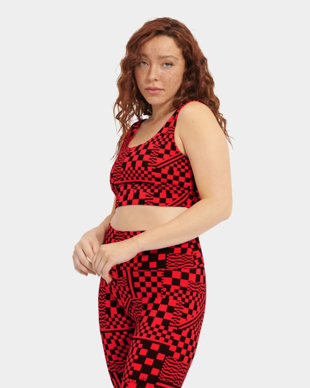 cheques inflamados/pretos 4VTTD1263 UGG mulheres sutiã zayley