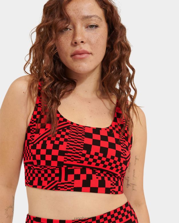 cheques inflamados/pretos 4VTTD1263 UGG mulheres sutiã zayley