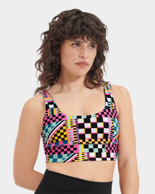 cheques múltiplos pretos 4VTTD1264 UGG mulheres sutiã zayley