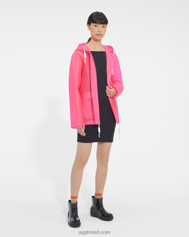 caramelo rosa 4VTTD1261 UGG mulheres capa de chuva hutton