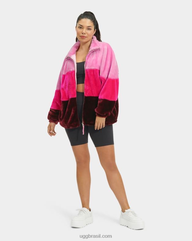 devaneio multi 4VTTD167 UGG mulheres jaqueta de pele falsa elaina