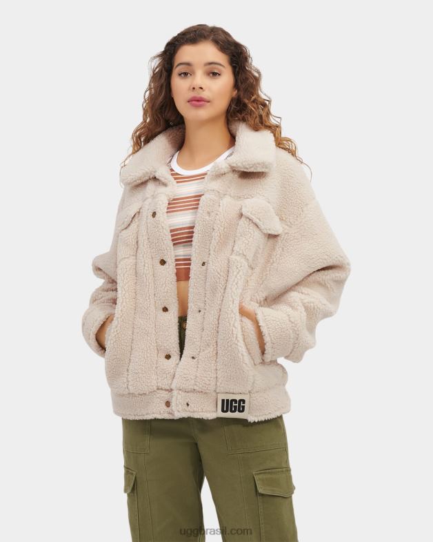 natural ii 4VTTD992 UGG mulheres jaqueta trucker frankie sherpa