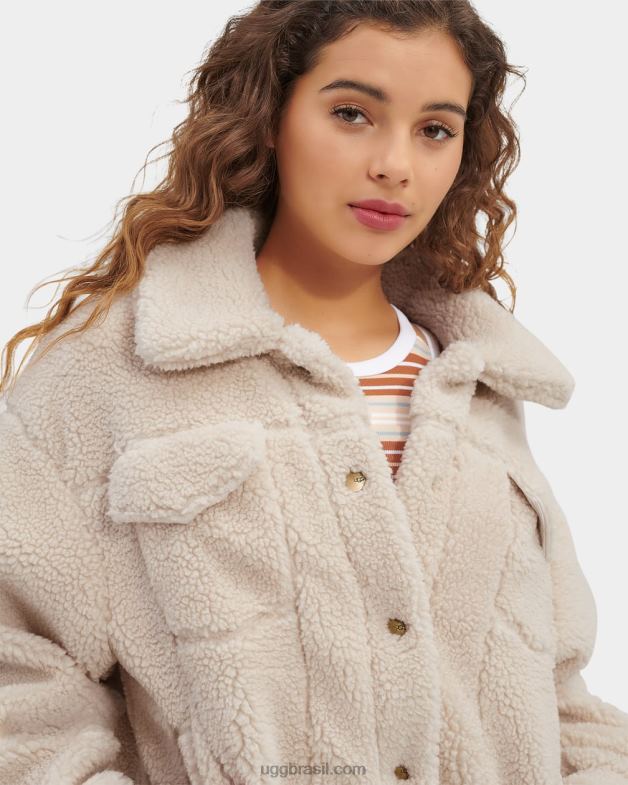 natural ii 4VTTD992 UGG mulheres jaqueta trucker frankie sherpa