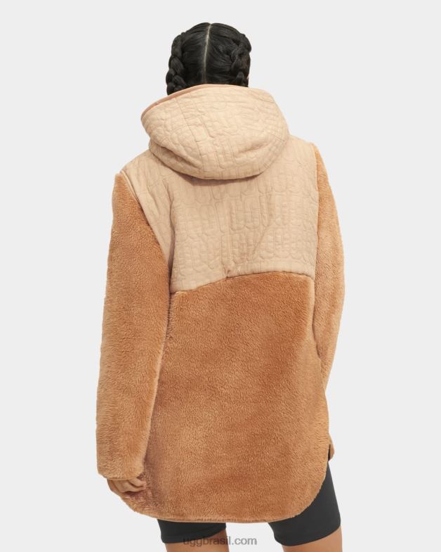 oolong 4VTTD86 UGG mulheres jaqueta sherpa de náilon makayla